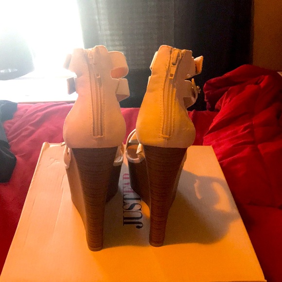 White Clarysa wedge shoes - Picture 2 of 5